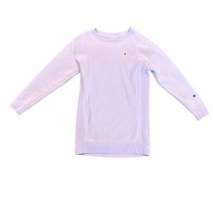 Champion women’s small light purple sweatshirt dress (oversized)